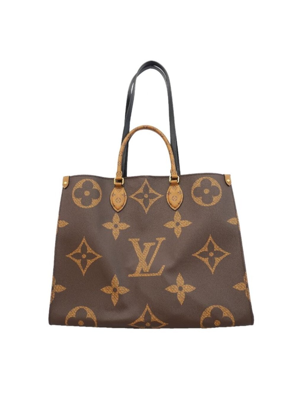 Louis Vuitton Tote Bag Monogram Giant Reverse On The Go GM Brown 2-Way